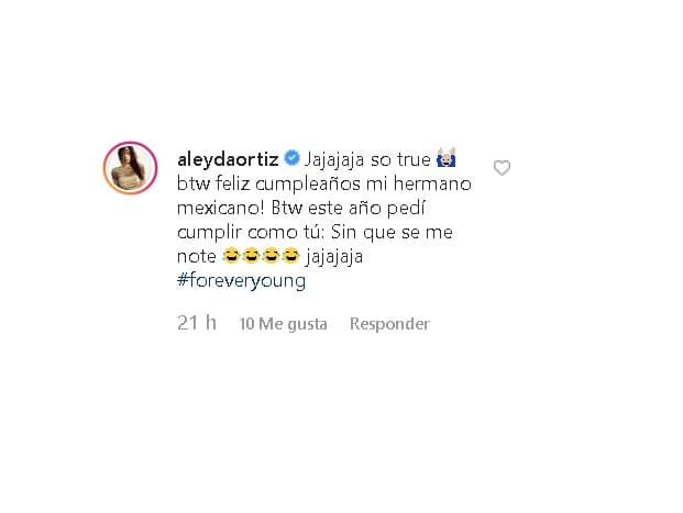 Aleyda Ortiz felicitó a Carlos Calderón a través de Instagram, para ambos el 5 de ocutubre es muy especial.