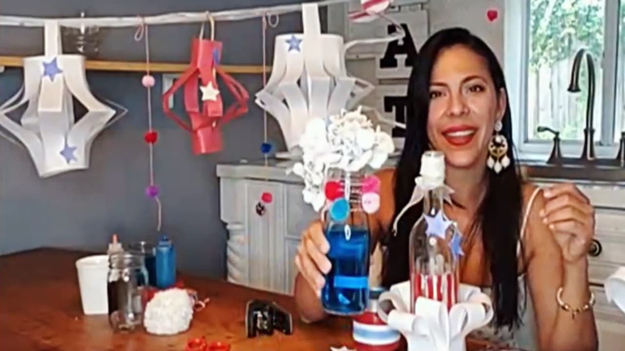 Ponte patriótico este 4 de julio reciclando con los prácticos consejos de decoración de Julia Alzate