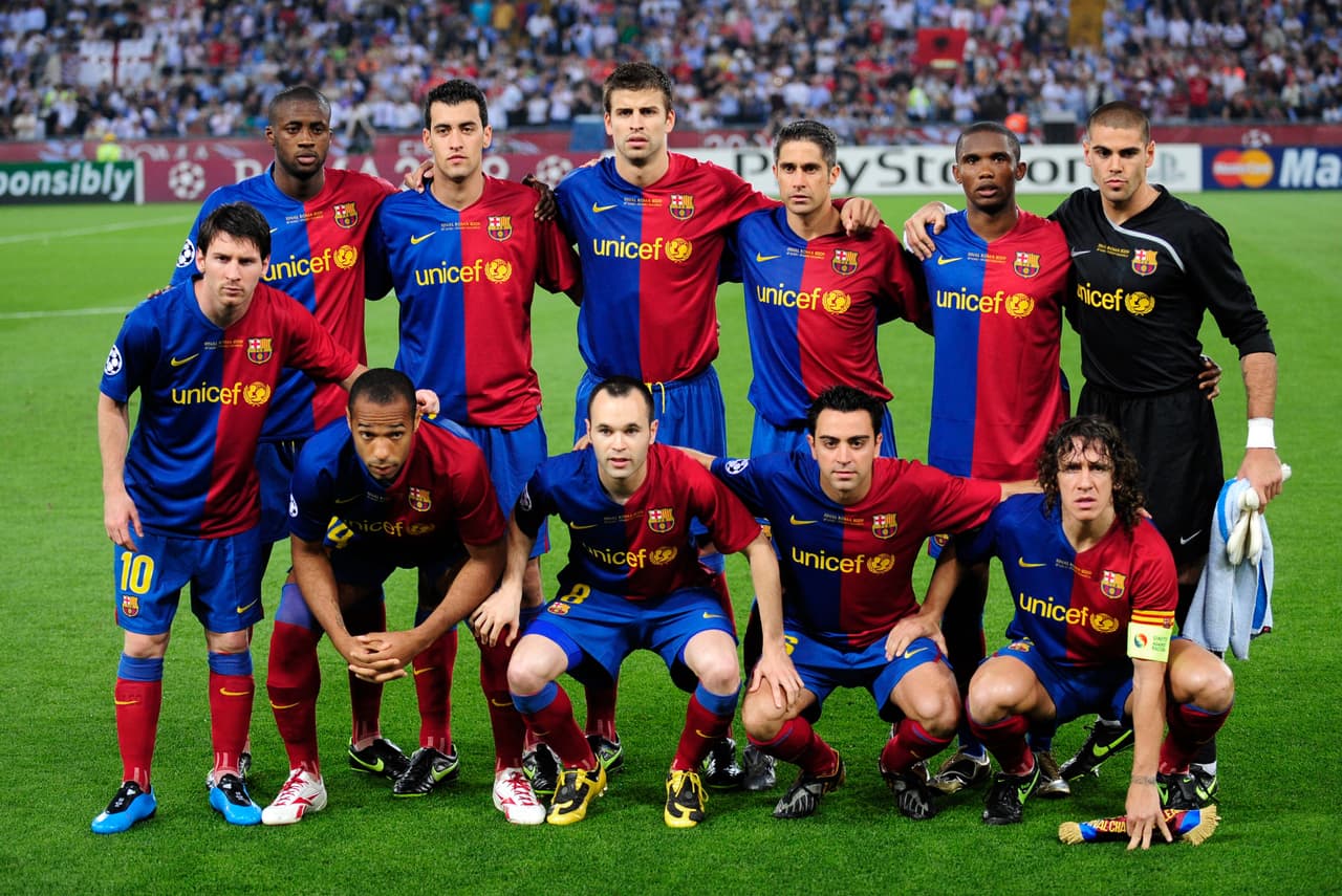 <b>El XI de lujo Blaugrana</b>
<br>- Con este once inicial se presentó el equipo culé.
<br>- ¿Los reconoces a todos?
<br>- Este FC Barcelona jugaba bien y ganaba títulos ¡Deleite total!