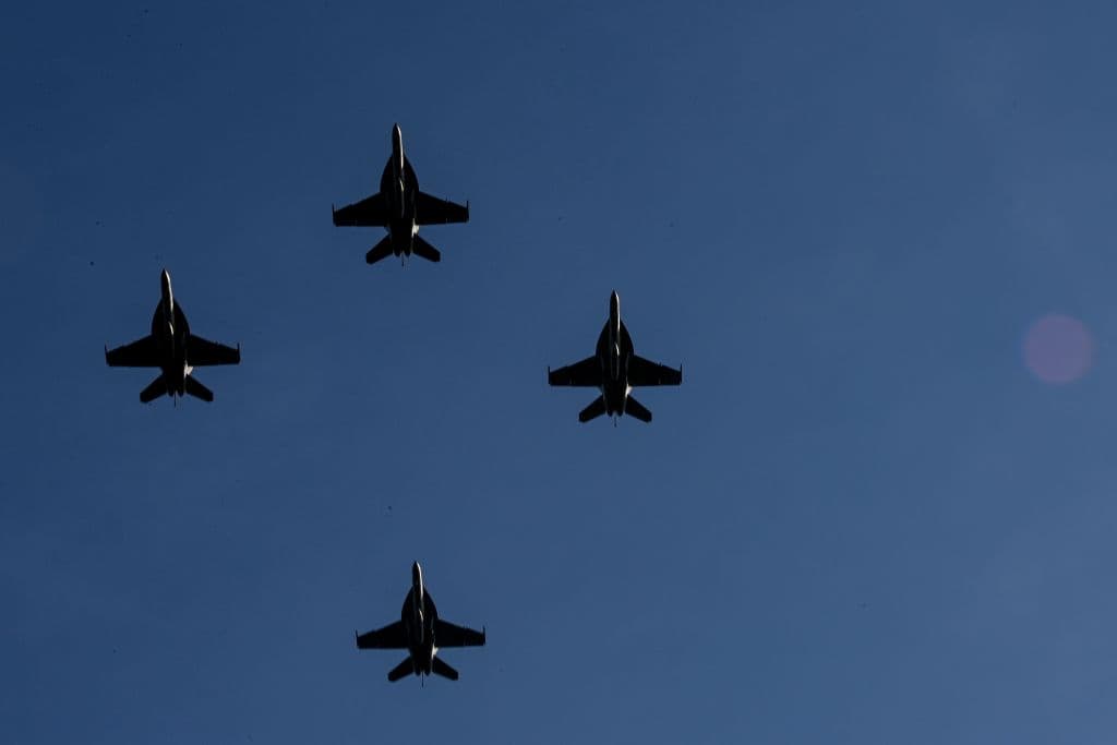 Aviones de la Fuerza Aérea Estadounidense, una de las más poderosas del mundo.