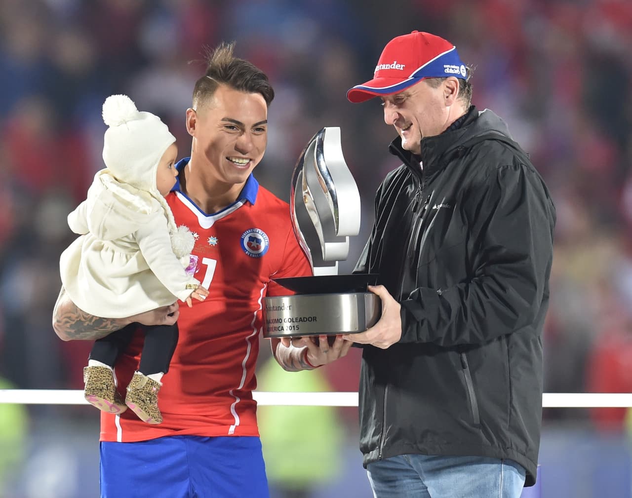 Vargas compartió el liderato de goleo de esa Copa América con el peruano Paolo Guerrero.