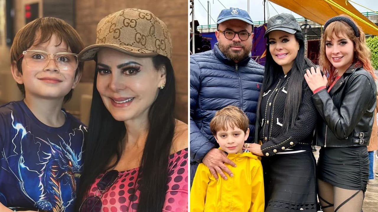 José Julián, hijo de Julián Figueroa, con su familia.