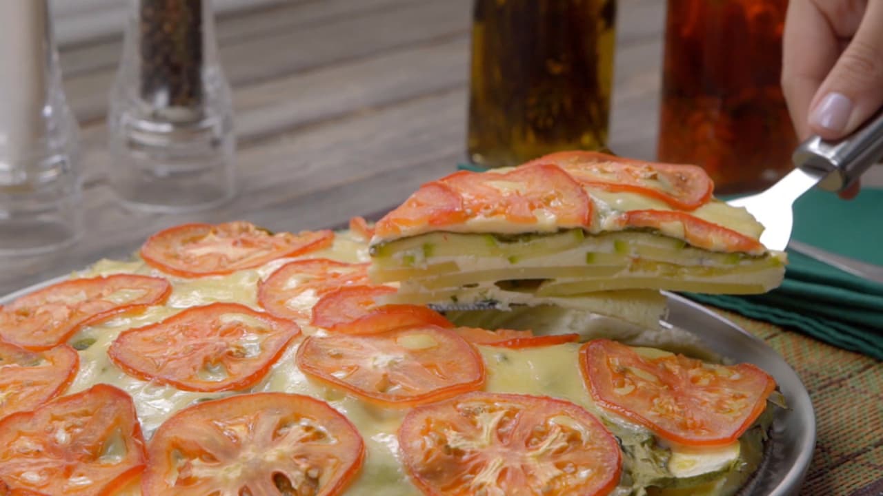 Pastel de papas y verduras