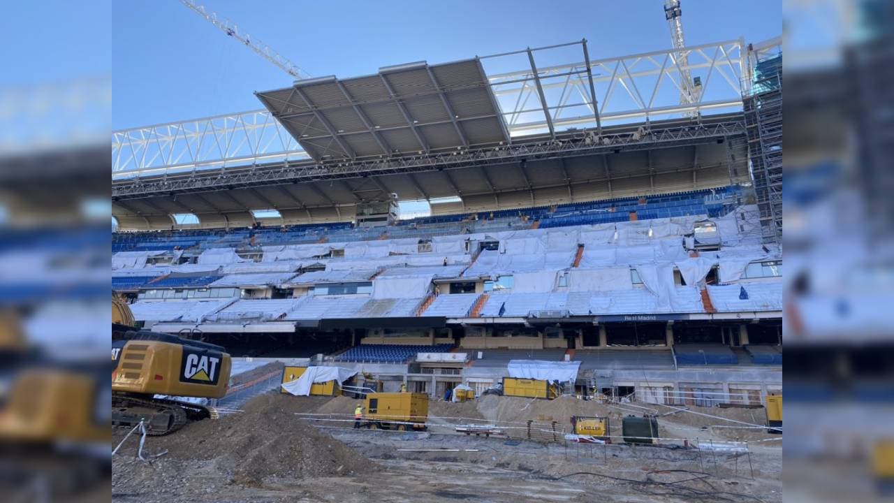 El mítico estado del Real Madrid se está renovando y estas son las últimas imágenes del proceso.