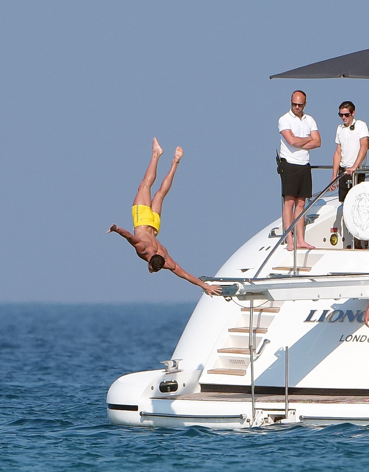 Hizo sus mejores acrobacias en el aire.