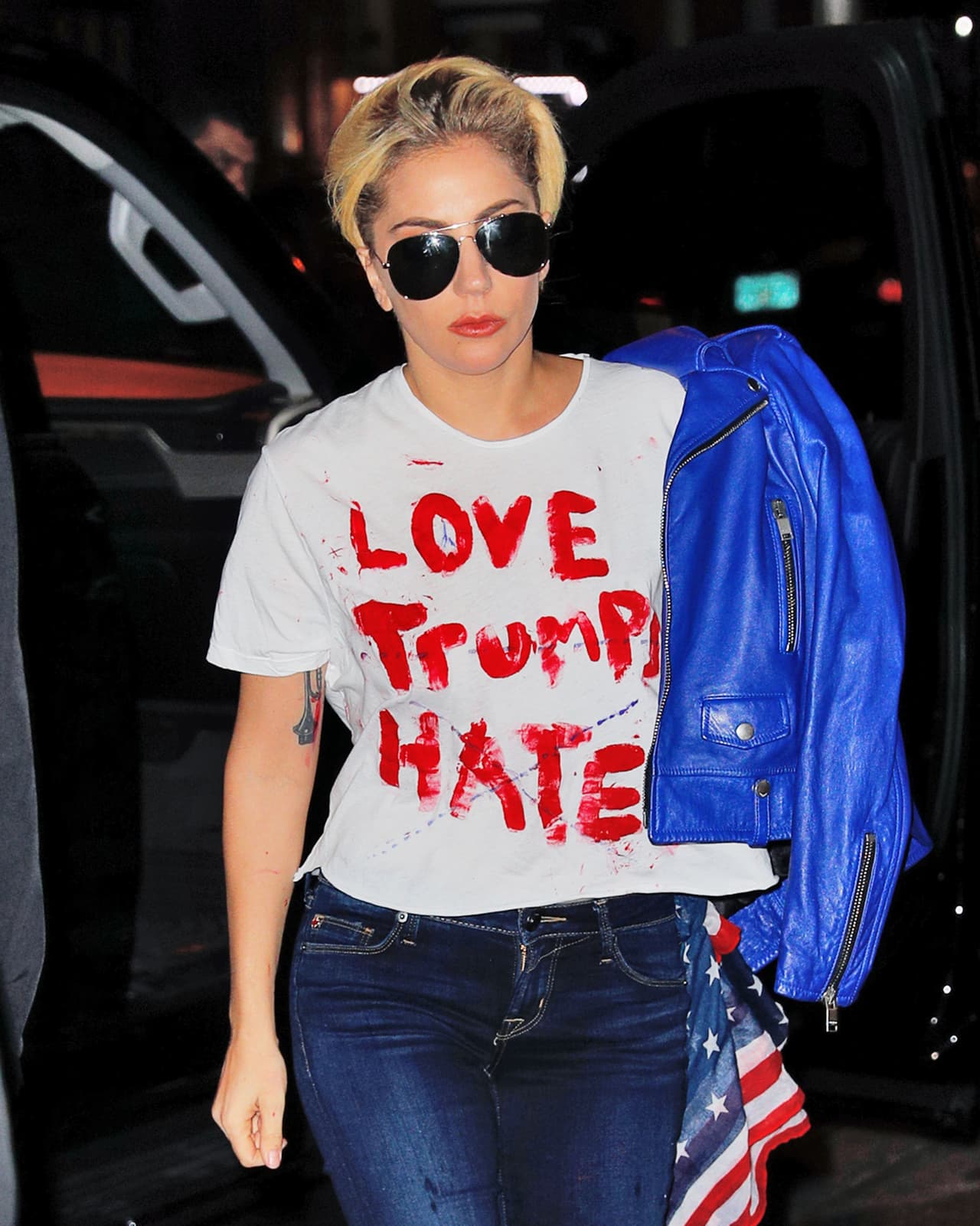 Gaga quedó devastada tras la derrota de Clinton.