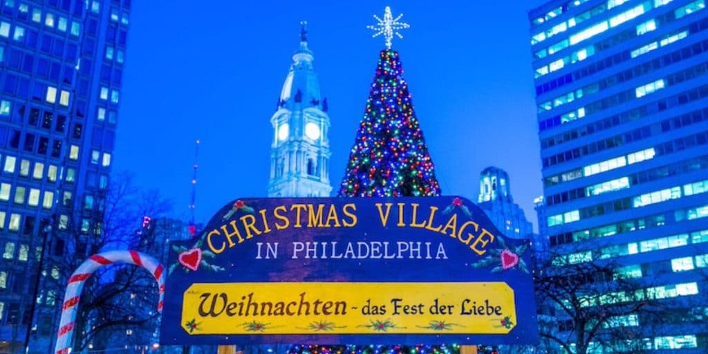 Filadelfia se transforma en un país de las maravillas europeo para el  Christmas Village en LOVE Park
