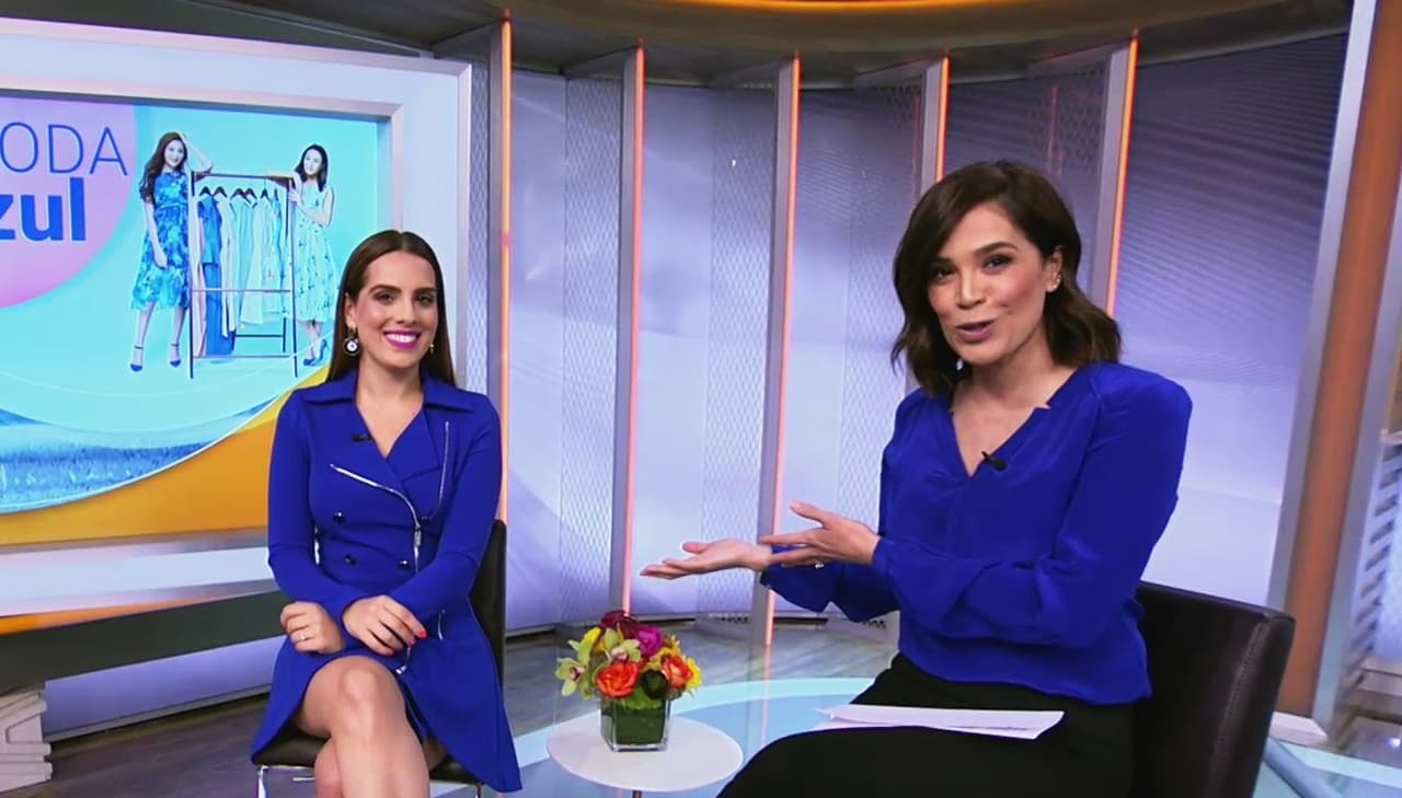 Karla Martínez y Andrea Chediak presentaron la sección de moda enfocada en atuendos primaverales en el tono representativo del autismo, lo anterior con el fin de crear conciencia y ser una sociedad más inclusiva.