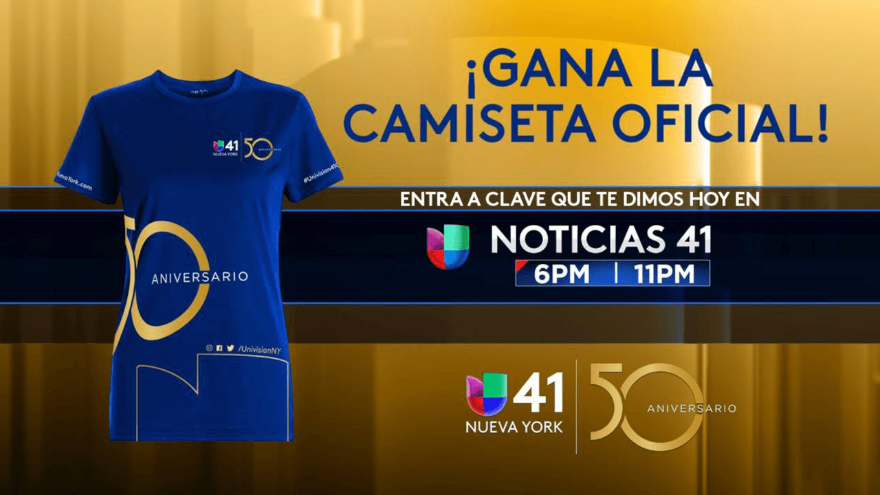 ¡Gana la camiseta de aniversario de Univision 41!