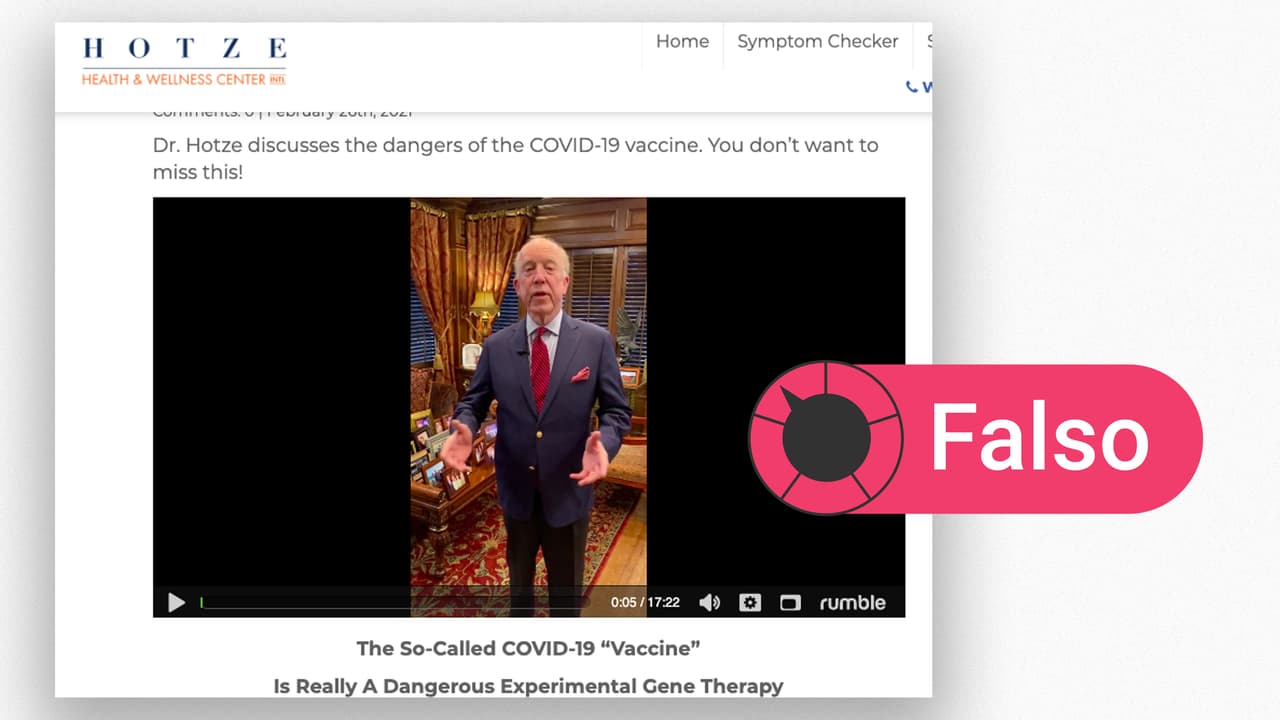 ¿Son las vacunas una “terapia genética experimental” y no inmunizan? Verificamos el video del médico de Texas que circula por las redes