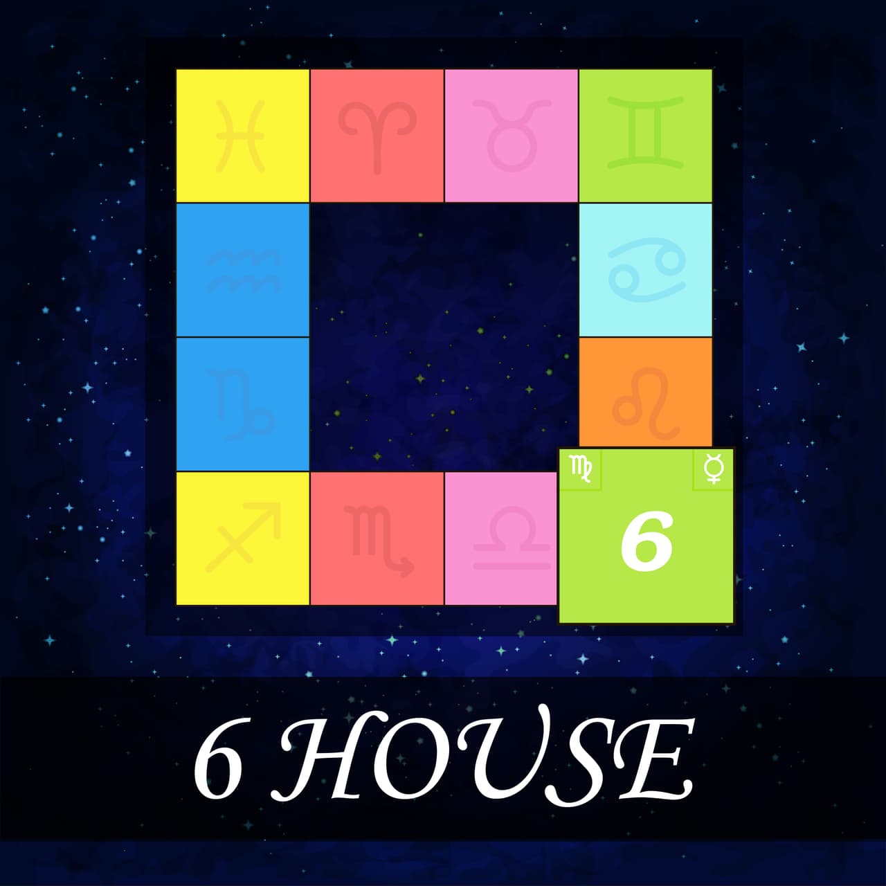 También esta casa está conectada con la 
<b>salud</b> y esto es debido a la conexión que tiene el sexto signo del zodíaco, Virgo por la pureza y la limpieza. Esta casa da importantes indicaciones de posibles enfermedades, sobre todo las agudas.