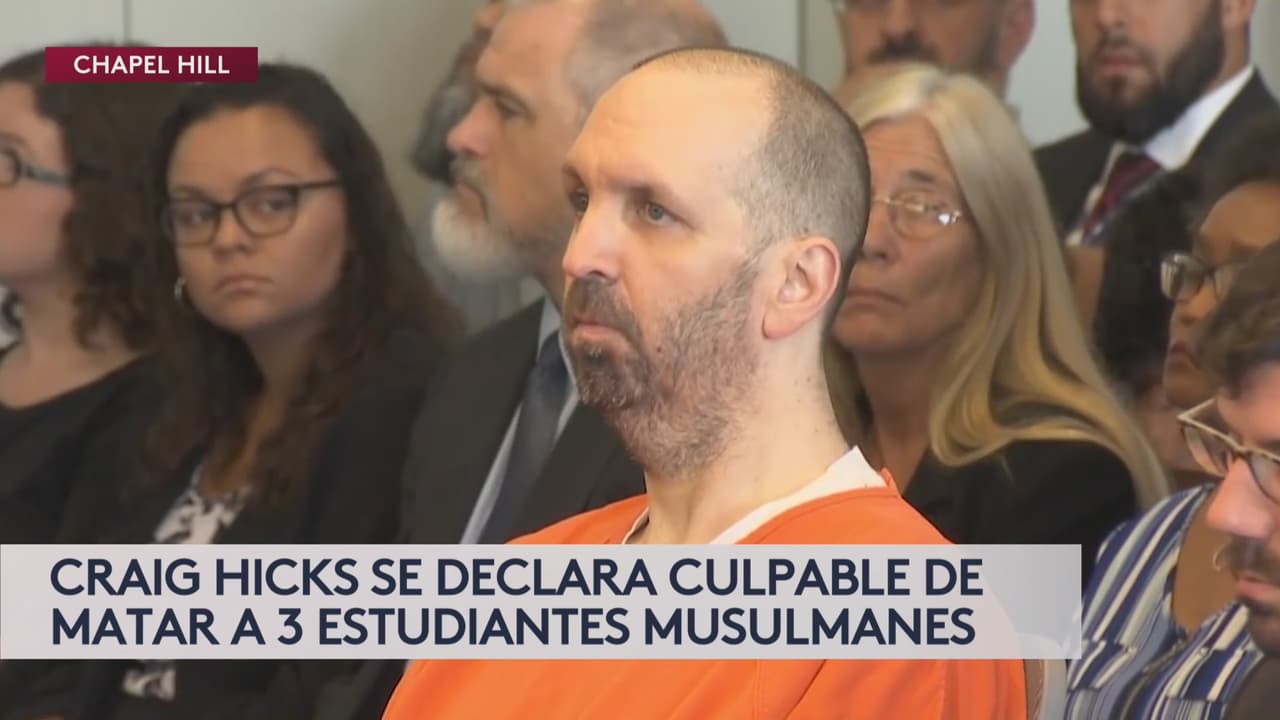 Se declara culpable de matar 3 estudiantes en Chapel Hill