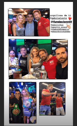De hecho, Irina Baeva publicó esta imagen en sus historias de Instagram expresando lo orgullosa que está de Gabriel Soto y su fundación.