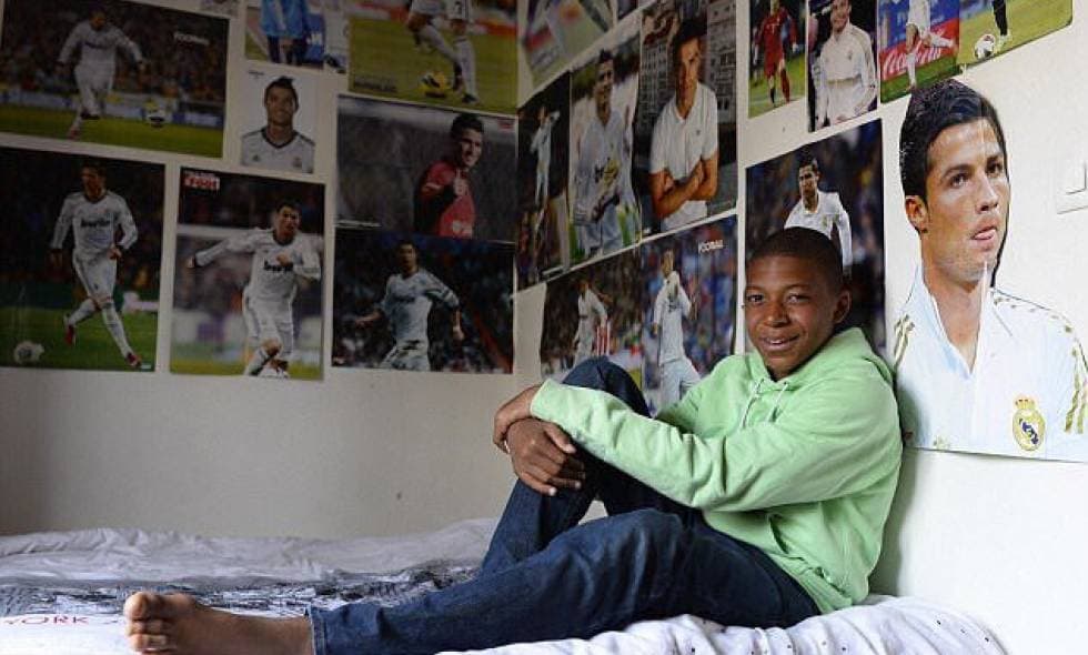 Kylian Mbappé, campeón del mundo, soñaba con ser Cristiano Ronaldo. Apenas tenía 10 años.