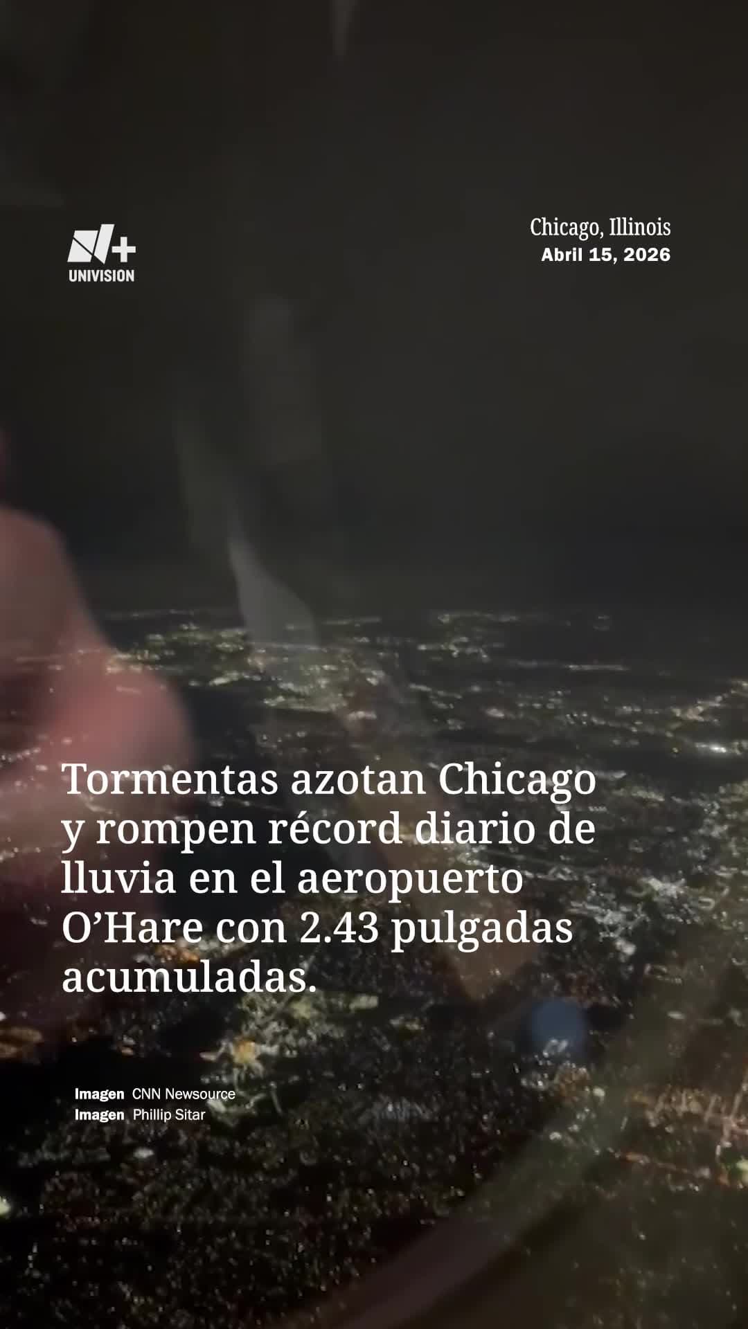 Terminal 1 del aeropuerto O'Hare se inunda tras intensas lluvias por tiempo severo