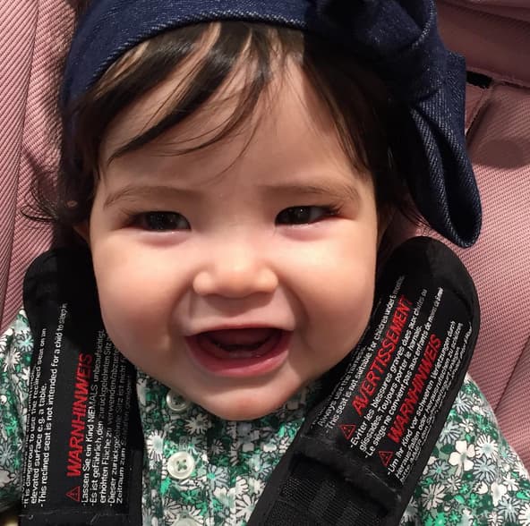 A finales del mes de noviembre, la sonrisa de Giulietta ya lucía sus dos primeros dientes.