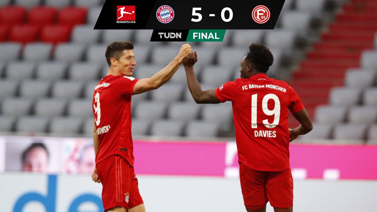 Bayern Munich le propina la ‘manita’ a Fortuna Düsseldorf