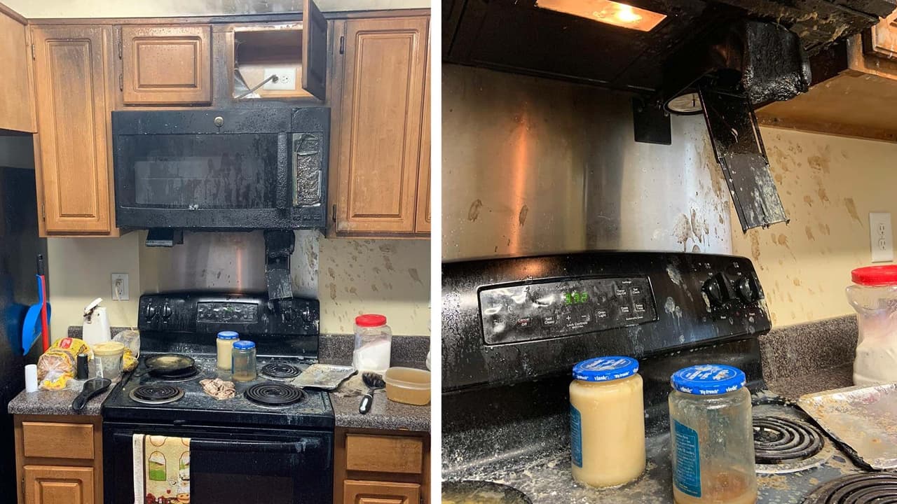 Una cocina desatendida causó un incendio en Winston-Salem, Carolina del Norte.