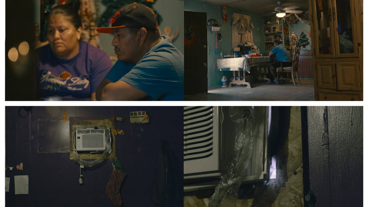 El interior de la casa tráiler de Pedro.