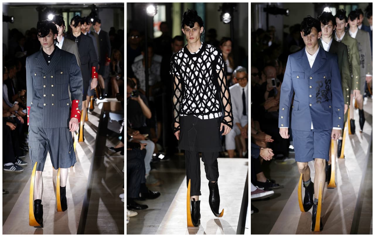 En la colección masculina de la marca que lidera la japonesa Rei Kawakubo se colaron una versión sofisticada de las botas picudas mexicanas.