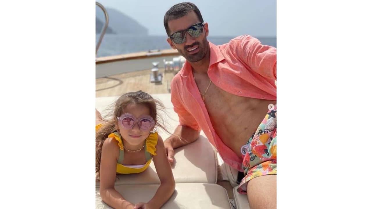 Toni Costa y su hija