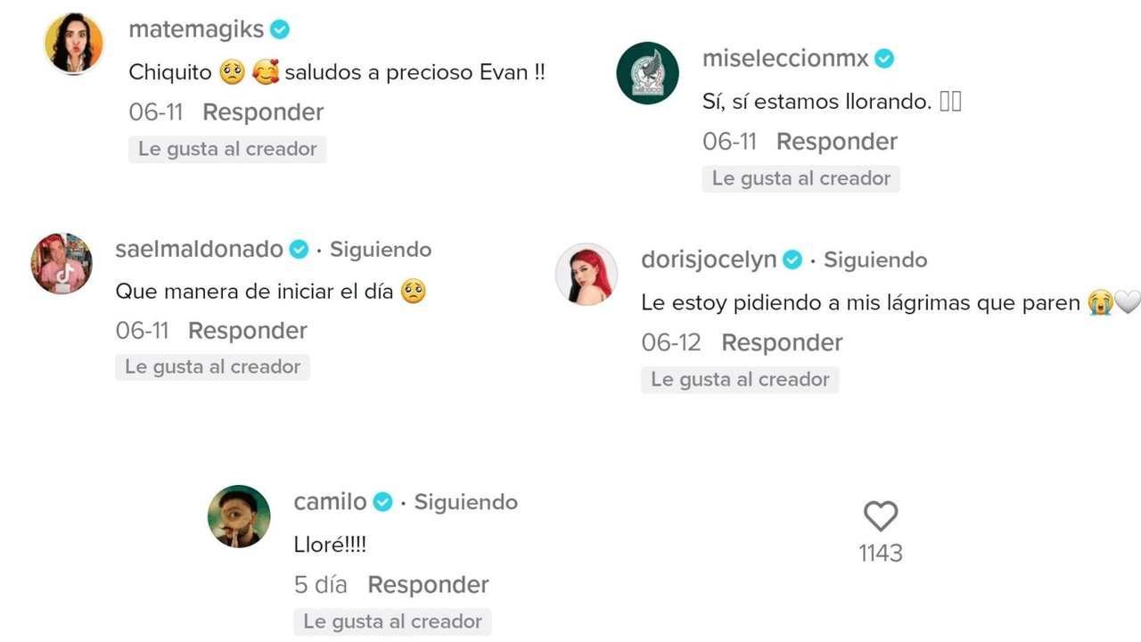 Comentarios de TikTok