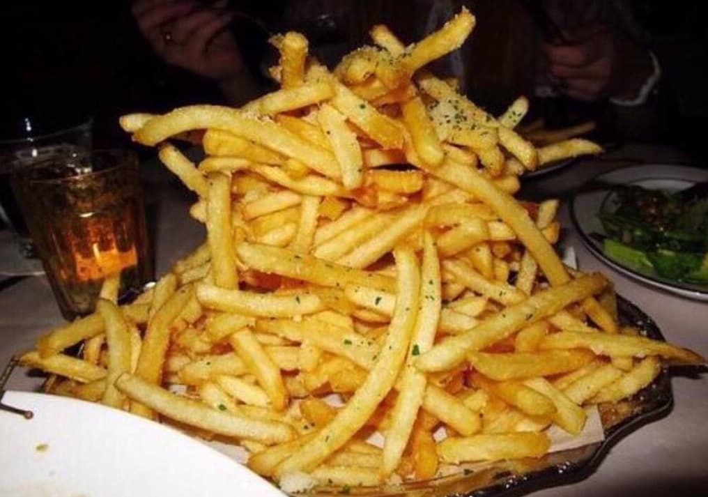 Bobbi también compartió entre sus últimas fotos estas papas fritas.