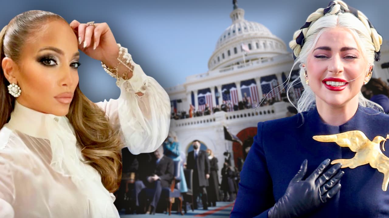 Las cantantes 
<b><a href="https://www.univision.com/estilo-de-vida/los-simbolismos-de-lady-gaga-y-jennifer-lopez-en-investidura-de-biden-fotos">Lady Gaga y Jennifer López</a></b> participaron en la ceremonia, donde Kamala Harris juramentó como la primera vicepresidenta de Estados Unidos.
