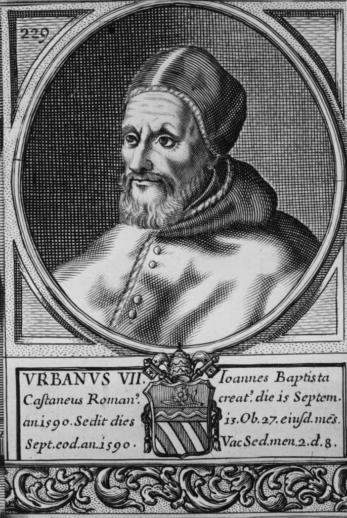 <h2 class="cms-H2-H2">El papado más breve de la historia: Urbano VII</h2>
<br>
<br>El pontificado de Urbano VII (nacido Giambattista Castagna) tiene el récord del más breve en la historia documentada. Elegido el 15 de septiembre de 1590, Urbano VII 
<b>falleció <a href="https://www.vatican.va/content/vatican/es/holy-father.html" target="_blank">apenas 13 días después de su elección</a>,</b> sin haber sido siquiera coronado pontífice. Su brevísimo papado se vio truncado por un caso fatal de, probablemente, malaria, enfermedad común en la Roma de la época.
<br>
<br>El cónclave que eligió a Urbano VII fue notablemente breve, reunidos apenas un día después del funeral del Papa Sixto V. Lo eligieron en la primera votación formal el 15 de septiembre, en un inusual de consensoque, según expertos, reflejaba tanto la buena reputación personal como el deseo del Colegio Cardenalicio de evitar las presiones externas que solían intensificarse durante cónclaves prolongados.
<br>
<br>Foto: circa 1580, papa Giovanni Battista Casttigna, Urbano VII. 
<br>