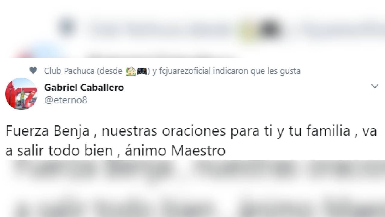 Así reaccionó el mundo del futbol ante la reciente hospitalización de ‘El Maestro’, Benjamín Galindo.