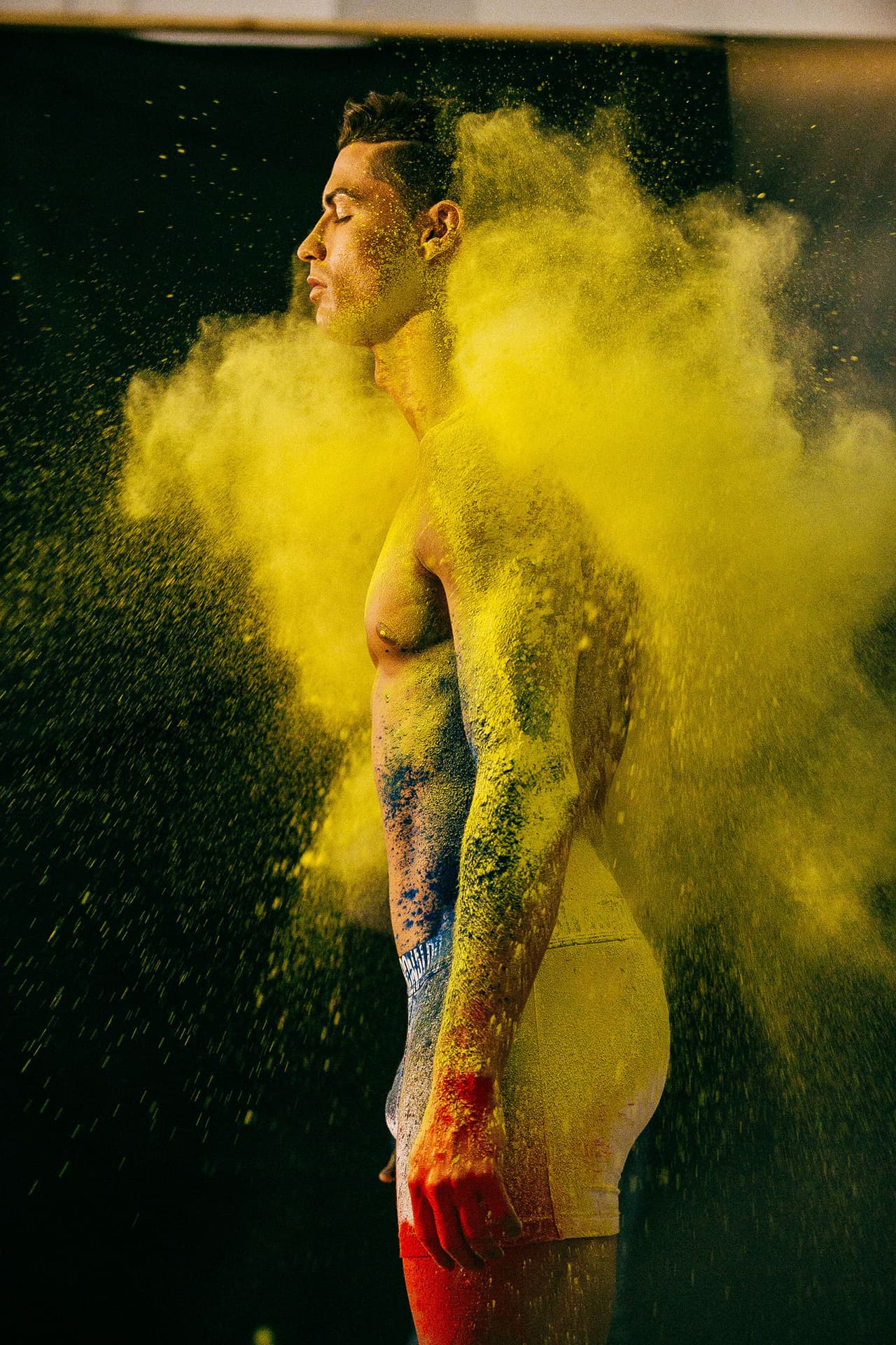 Por eso Cristiano prestó su cuerpo como un lienzo en blanco para que pintaran en él lo que quisieran.