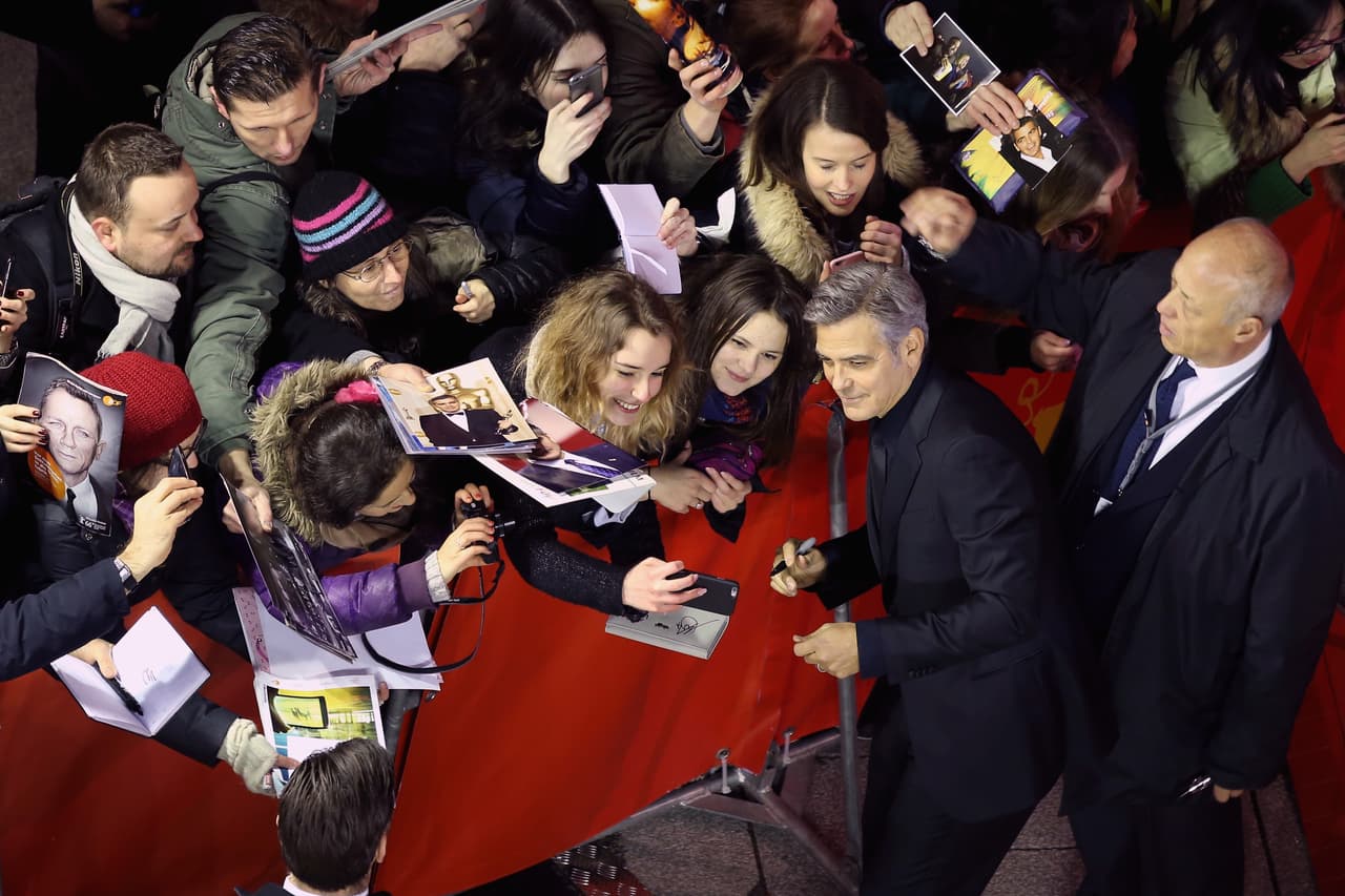 Decenas de personas querían su foto con él.