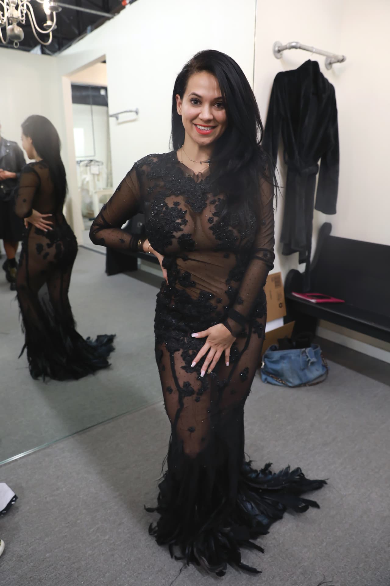 Y qué decir de este vestido al puro estilo de JLo.