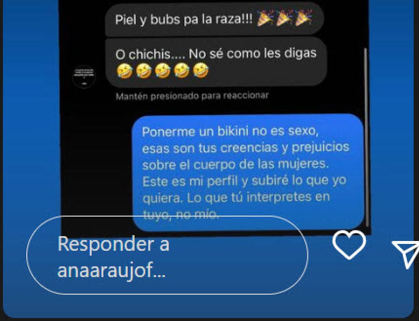 "Este es mi perfil y
<b>subiré lo que yo quiera</b>", le advirtió.
<br>