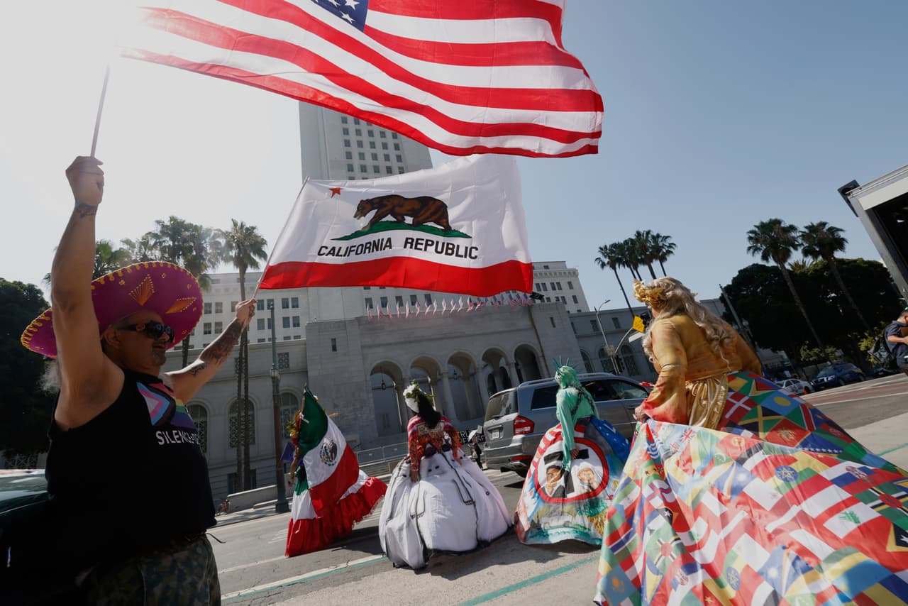 Los organizadores acusaron a Trump de querer imponer un régimen dictatorial en EE. UU.
<br>