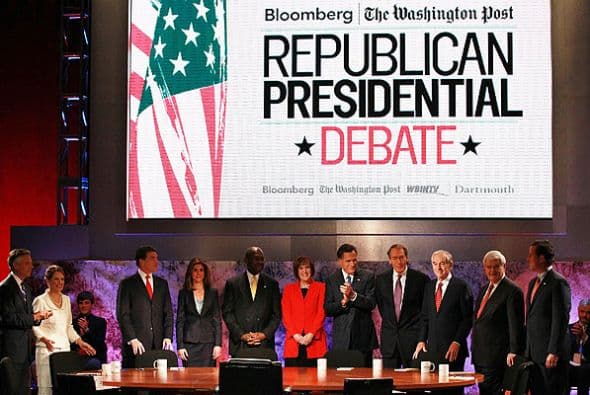 6. Rick Perry se convirtió viral en Youtube con un video de un discurso en octubre en New Hampshire.