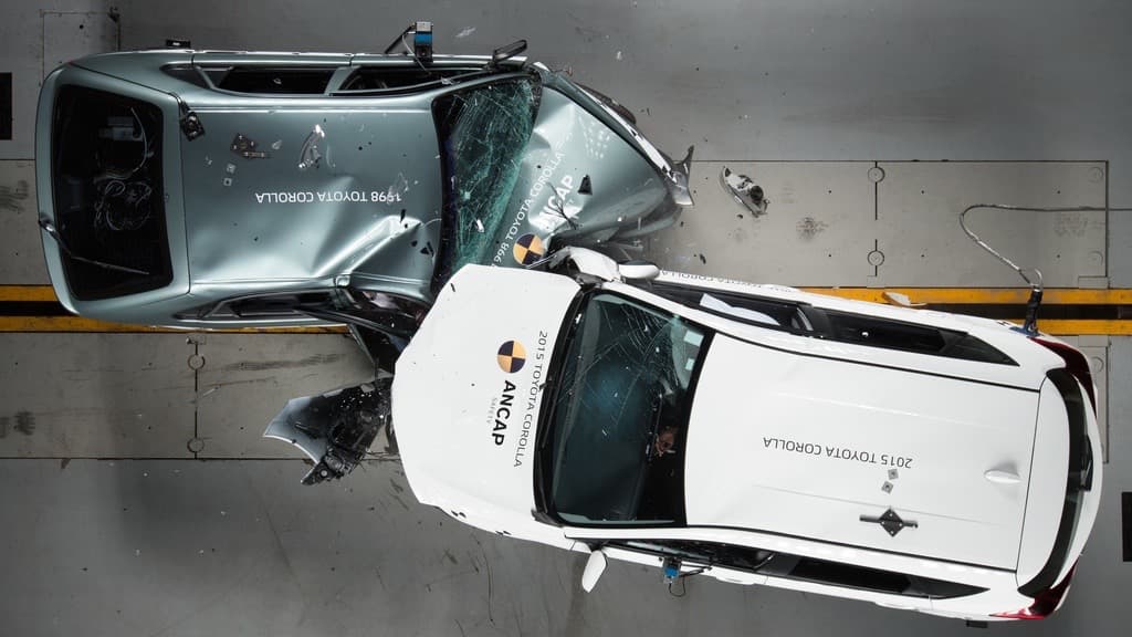 La posibilidad de perder la vida es cuatro veces más alta en accidentes en autos anteriores a 2000