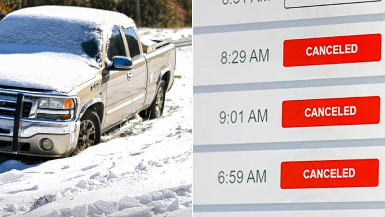 ¿Viajarás durante fin de año? Mal tiempo provoca cancelaciones de vuelos y cierres de vías en EEUU