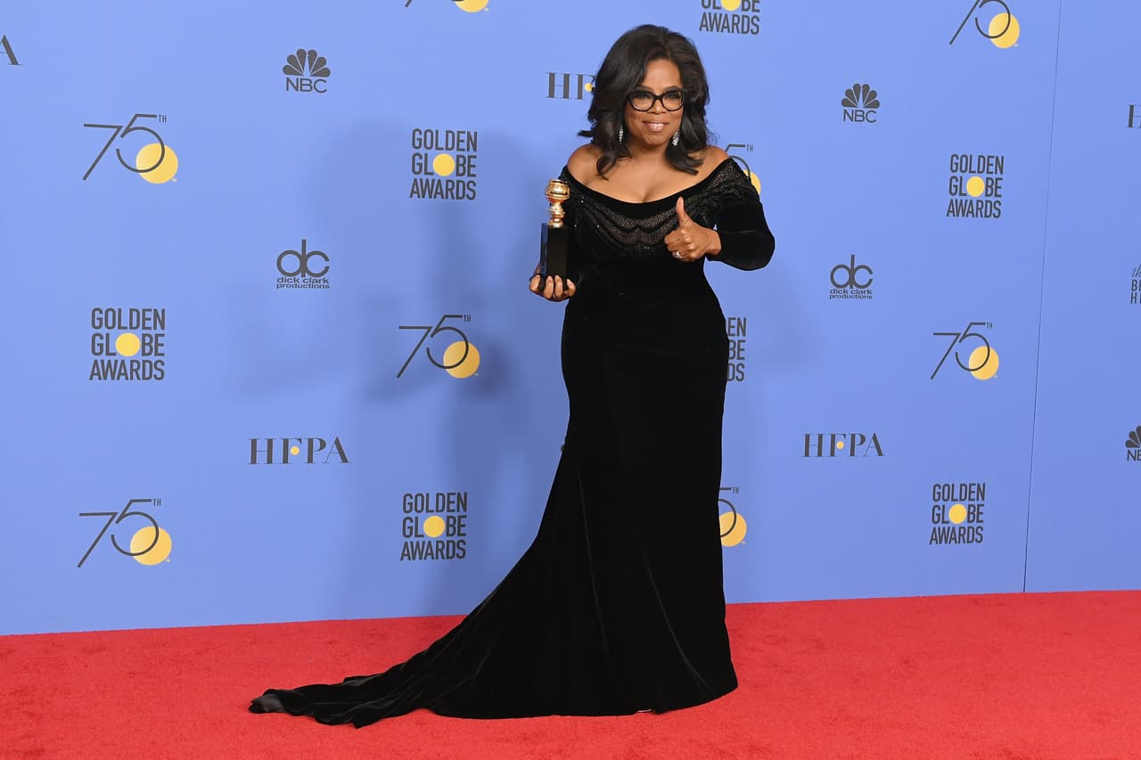 Oprah Winfrey recibió el premio honorífico a toda su carrera Cecil B. DeMille. Aprovechó su tiempo en el escenario para agradecer a todas las mujeres que este año han dicho #MeToo. "Ahora somos la historia", ha dicho.