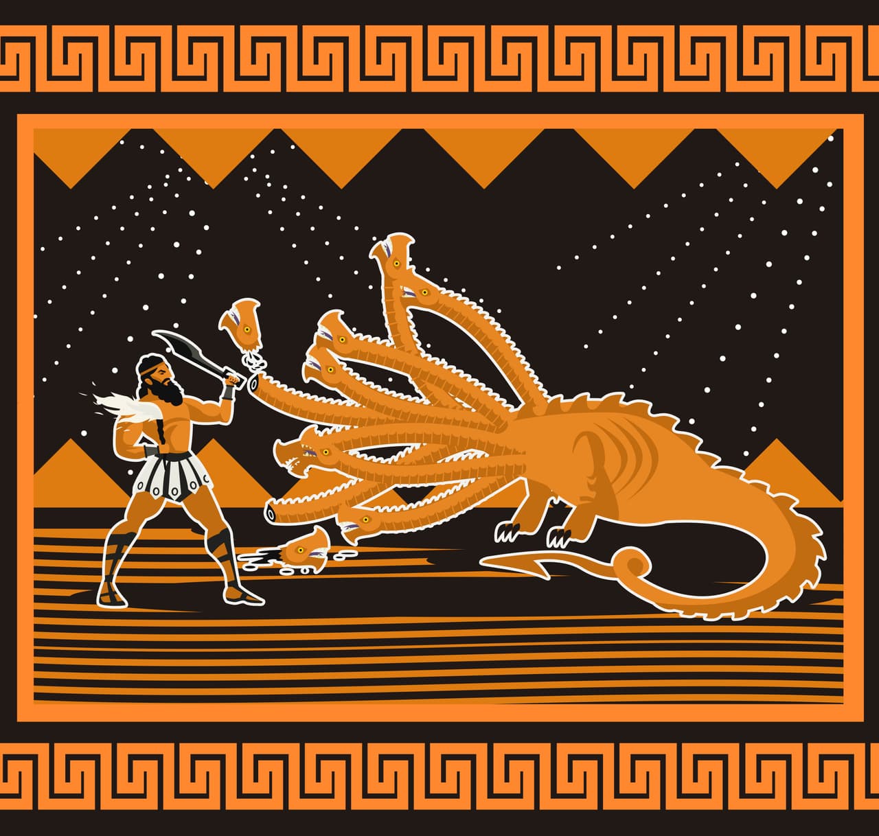 Esta hidra terrible tenía una sangre tan venenosa que una gota de sangre bastaba para matar inmediatamente en unos cuantos segundos a un toro o incluso un ser humano. Y estar cerca de su aliento significaba la muerte.