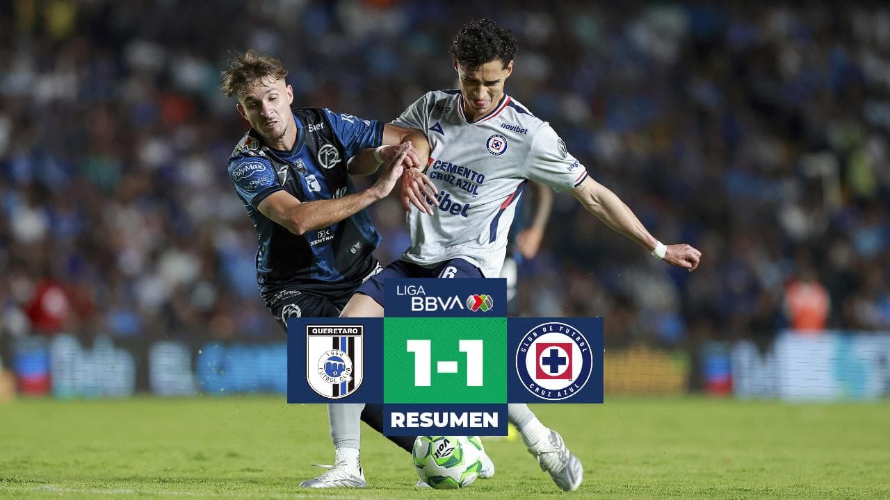 Resumen | Querétaro le arrebata puntos a Cruz Azul