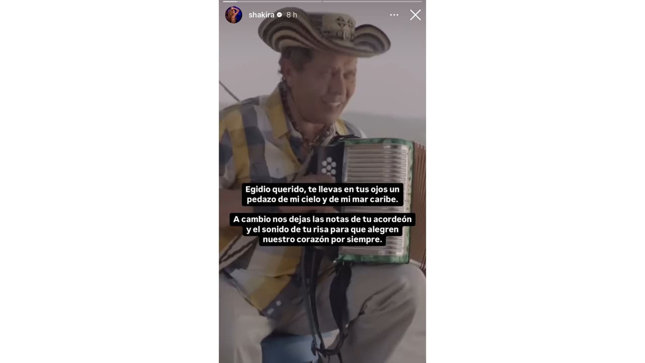 Egidio Cuadrado participó en el videoclip 'La Bicicleta'.
