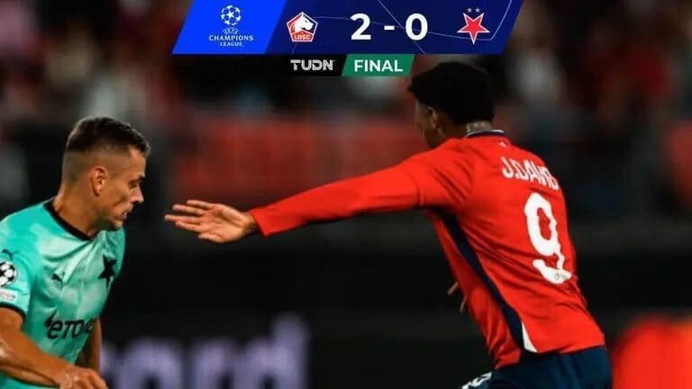 Lille vence a Slavia Praga y se acerca a Fase de Grupos de Champions