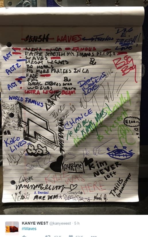 El esposo de Kim prefirió eliminar 'Swish' para nombrar a su proyecto 'Waves', lo cual dio a conocer en Twitter.