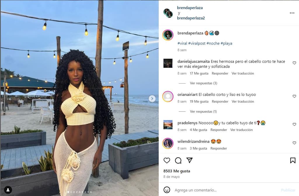 Brenda Perlaza, conocida como ‘La Barbie negra’, mostró en video la