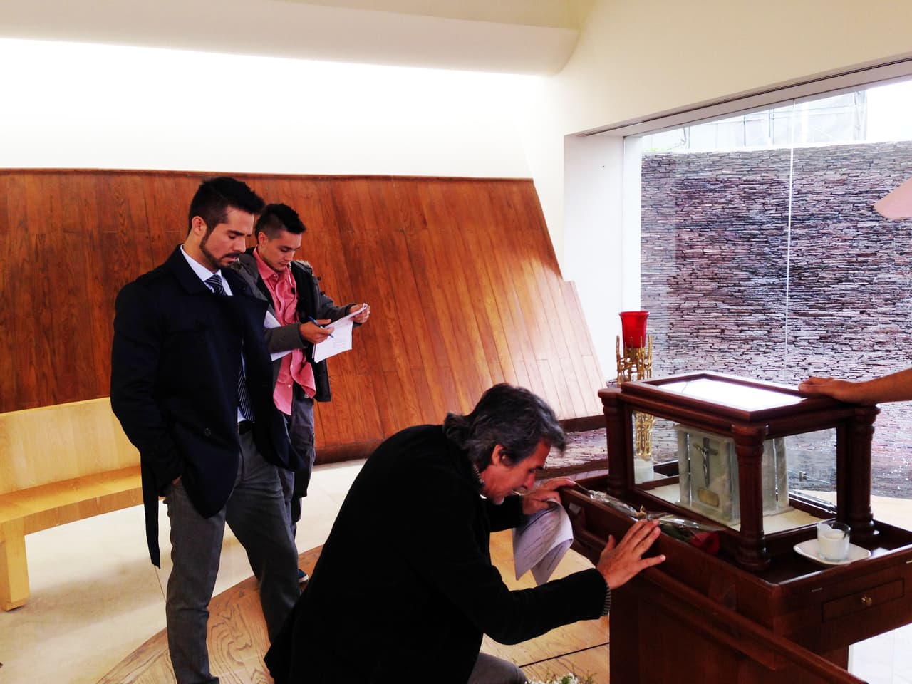 ¡Ahhh! Y Pedro Damián cuidó cada detalle de la escena.