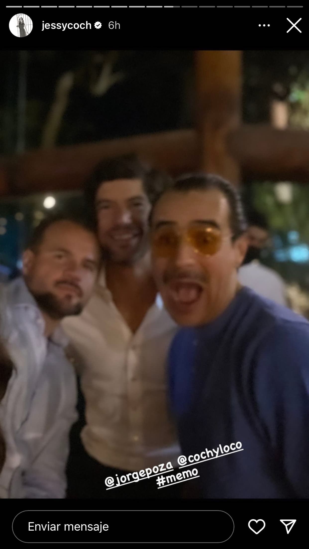 Jorge Poza, el exesposo de Mayrín Villanueva, fue otro de los que le sacaron 'jugo' a la pista. 
<br>