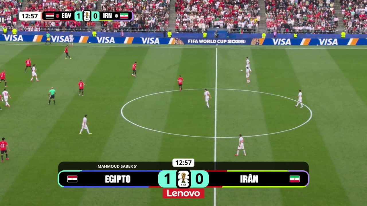 ¡GOL!  anota para Irán. Ramin Rezaeian