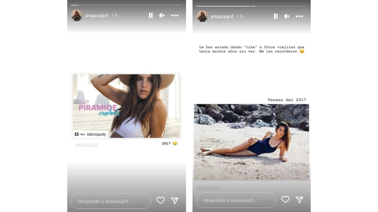 Ana Araujo dio a conocer que sus seguidores le han recordado su pasado.