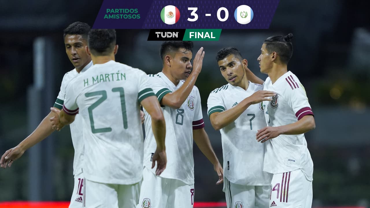 México regresa al futbol con triunfo fácil ante Guatemala